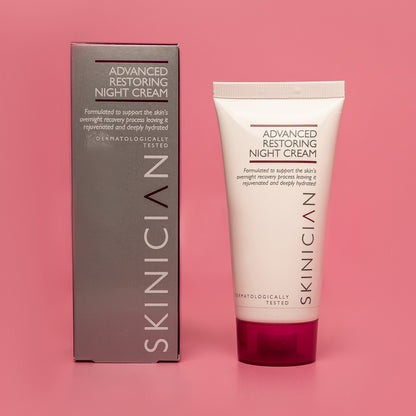 Skinician Anti-Ageing Restoring Night Cream, tube and box