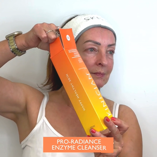 Video showing application of SKINICIAN Pro-Radiance Enzyme Cleanser